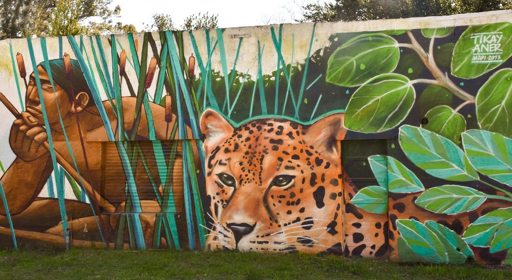 Uno de los murales callejeros de MAPI, el Museo a Cielo Abierto de Pipinas. Uno de los murales callejeros de MAPI, el Museo a Cielo Abierto de Pipinas.