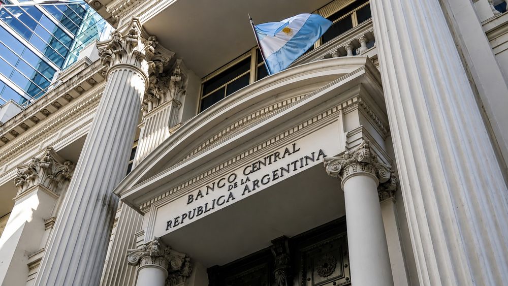La entrada del Banco Central de la República Argentina.&nbsp;