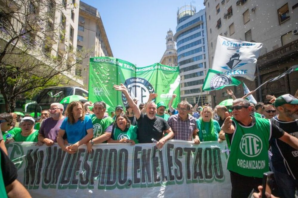Una marcha de los trabajadores de ATE.