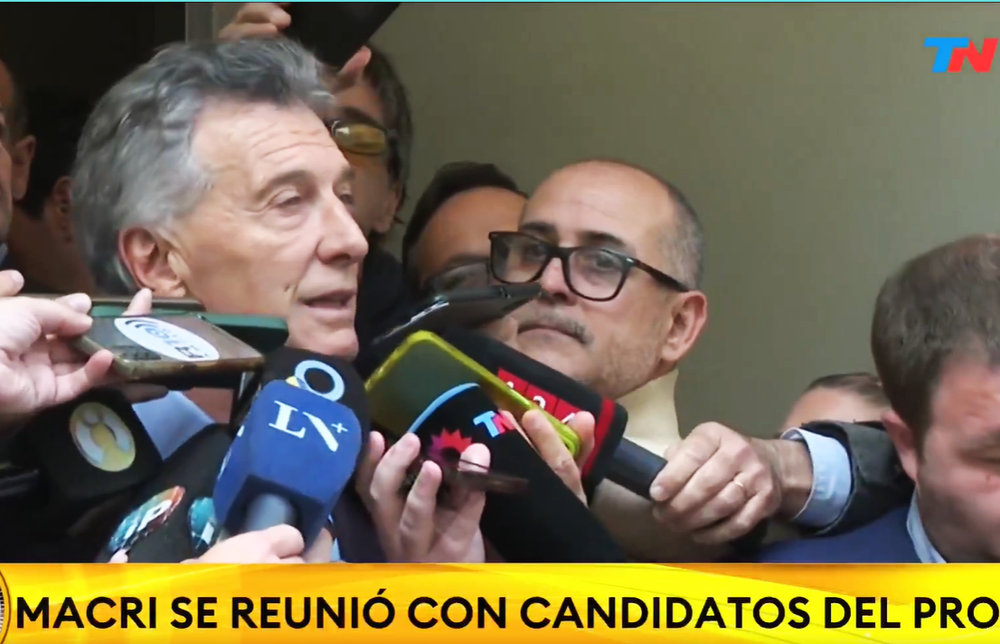 Macri reunión prensa