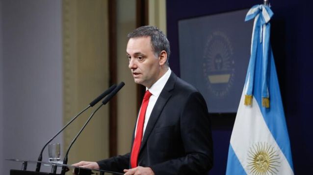 Manuel Adorni, vocero presidencial.