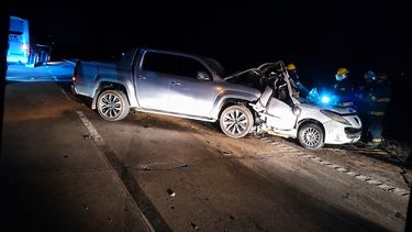 Tragedia. Cinco personas, integrantes de una familia, murieron en un accidente en la Ruta 6 en San Vicente.