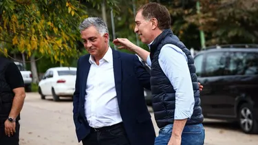 Sebastián Pareja y Diego Santilli en Suipacha.&nbsp;