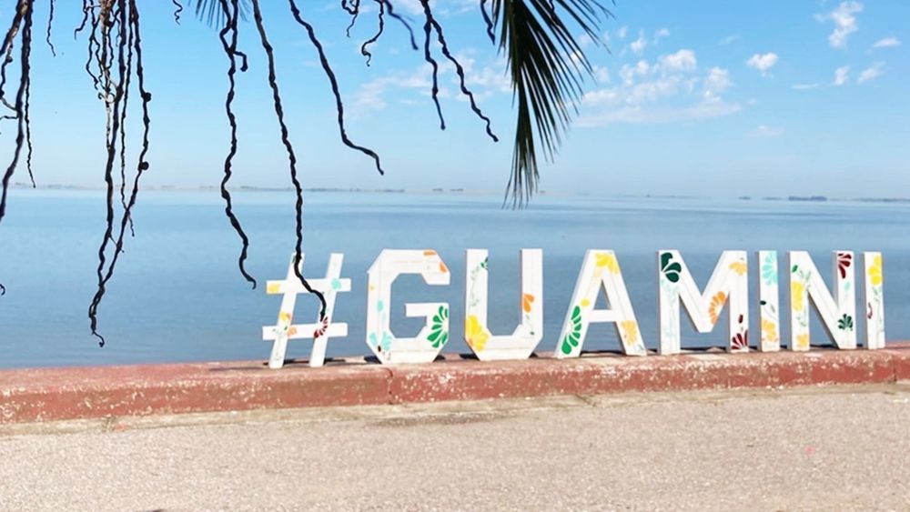 La Laguna del Monte que dio nombre a Guaminí; en lengua mapuche significa Monte del agua.