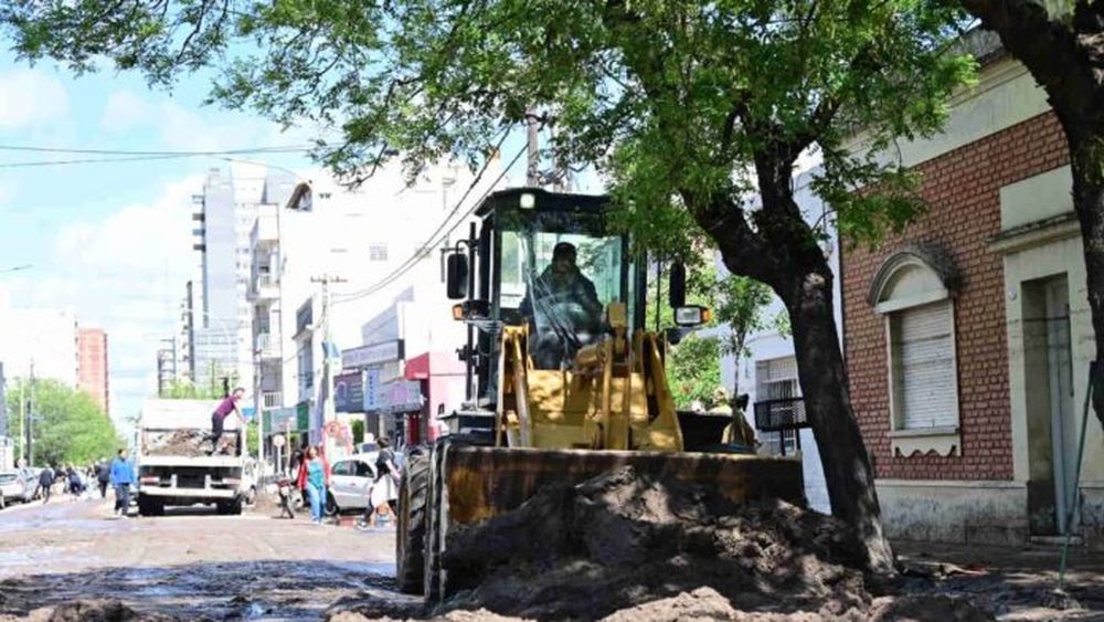Bahía Blanca tras la inundación.