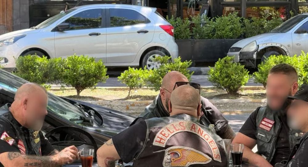Los Hells Angels en las calles de La Plata.&nbsp;
