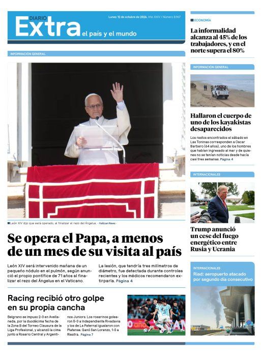 Edición impresa 12/10/2026