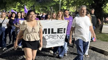 Ramón “el Nene” Vera en una movilización.&nbsp;