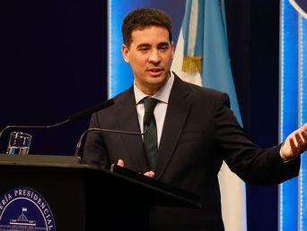 El vocero presidencial, Adrián Ravier.