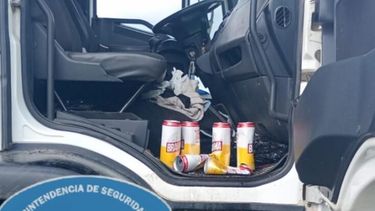 El vehículo secuestrado en San Nicolás. El vehículo secuestrado en San Nicolás.