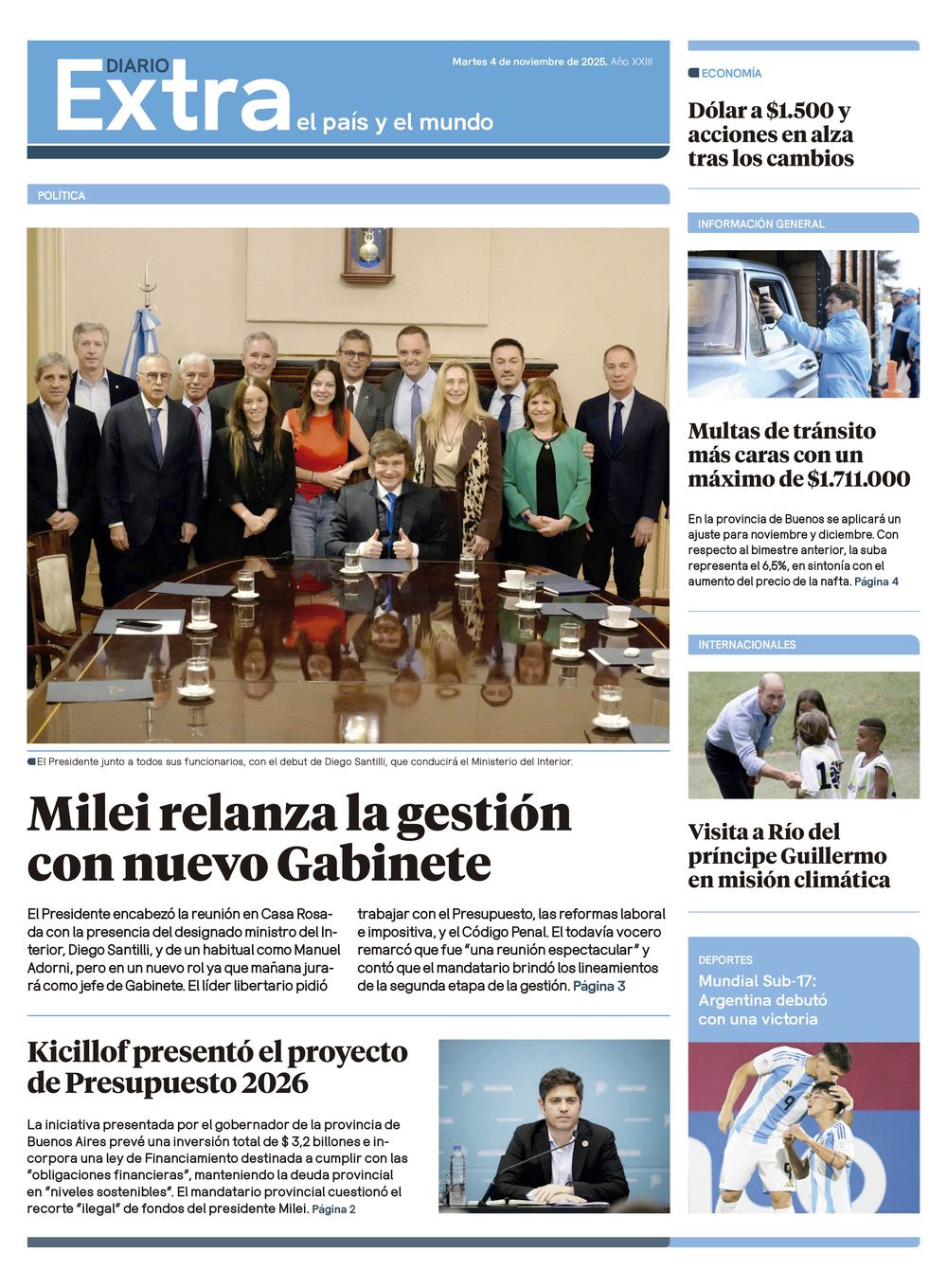 Tapa Diario Extra - 4-11