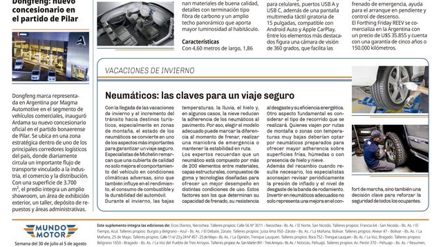 Semana del 30 de julio al 5 de agosto de 2026