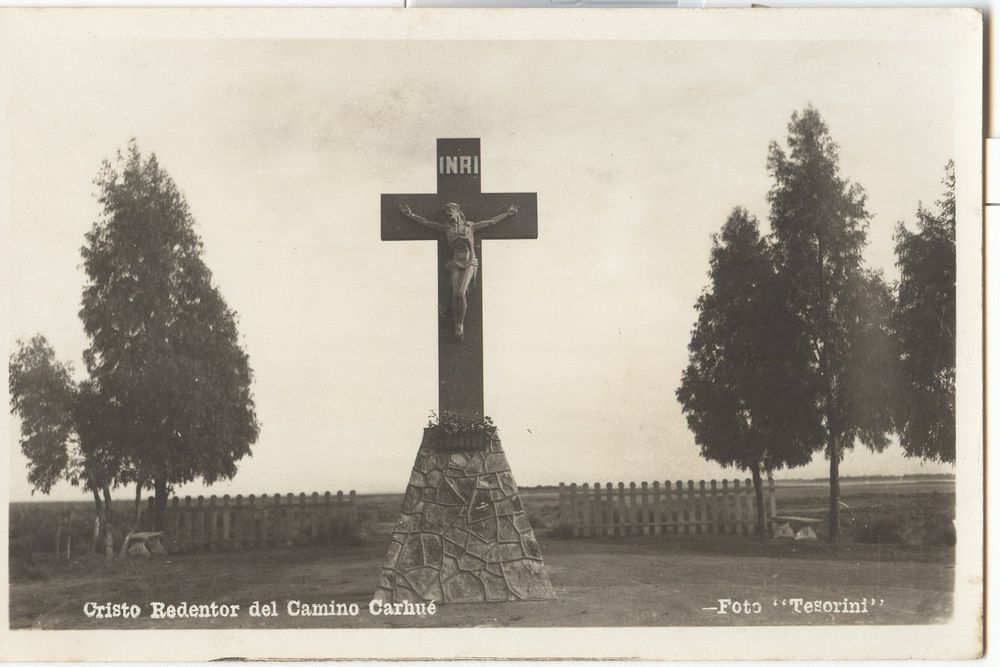 Vieja postal del Cristo. Vieja postal del Cristo.