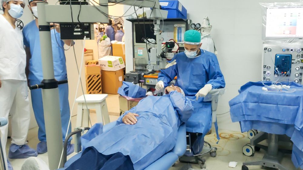 En el Centro Oftalmológico Municipal de Berazategui se montaron 4 quirófanos.