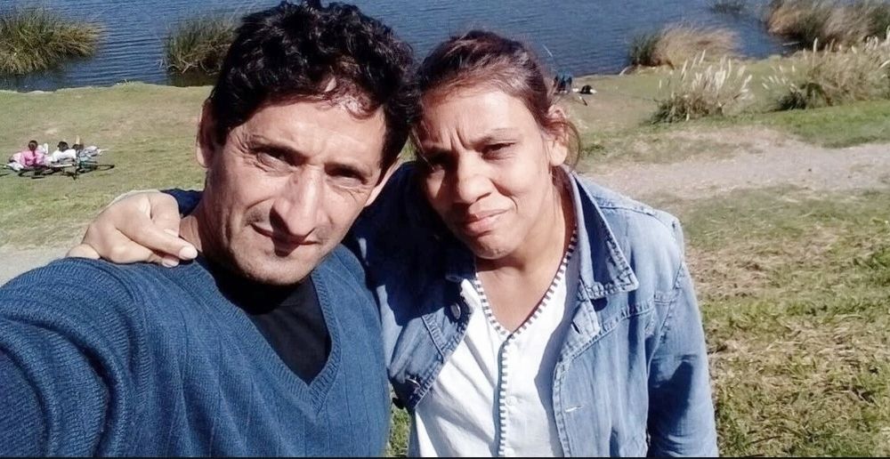 Lucía Sosa y su pareja, Daniel Aguirre.&nbsp;