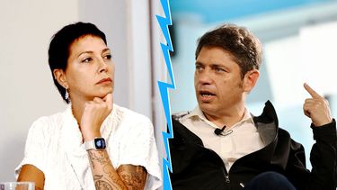 Mayra Mendoza y Axel Kicillof.&nbsp;