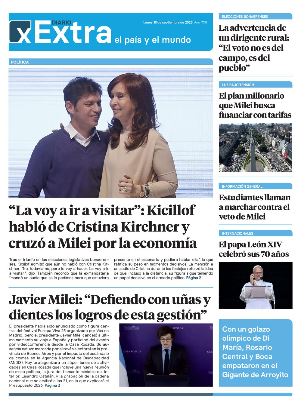 Tapa Extra 15-09-25