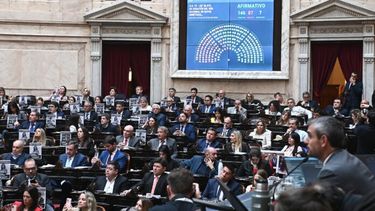 La sesión en la Cámara de Diputados.
