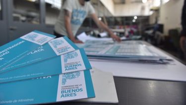 Los trabajos se harán en la Imprenta Oficial bonaerense.