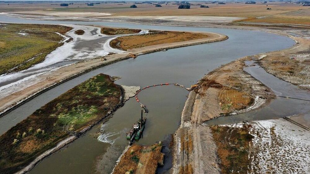 Elo tramo paralizado de las obras del Plan Maestro del Salado. Elo tramo paralizado de las obras del Plan Maestro del Salado.