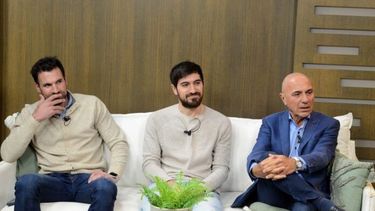 Rogelio Rotondo (der), junto a sus hijos Rodrigo y Gonzalo.