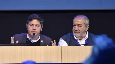 Axel Kicillof junto a Héctor Daer.&nbsp;