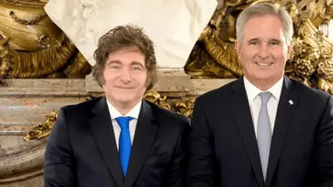 El presidente Javier Milei y el canciller Pablo Quirno.