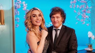 Milei con Fátima Flores, cuando eran pareja.&nbsp;