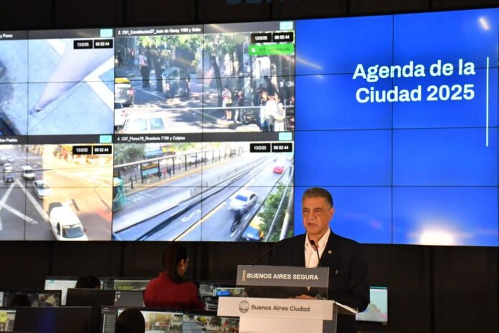 El jefe de Gobierno porteño, Jorge Macri, hace anuncios en seguridad. (X @jorgemacri)