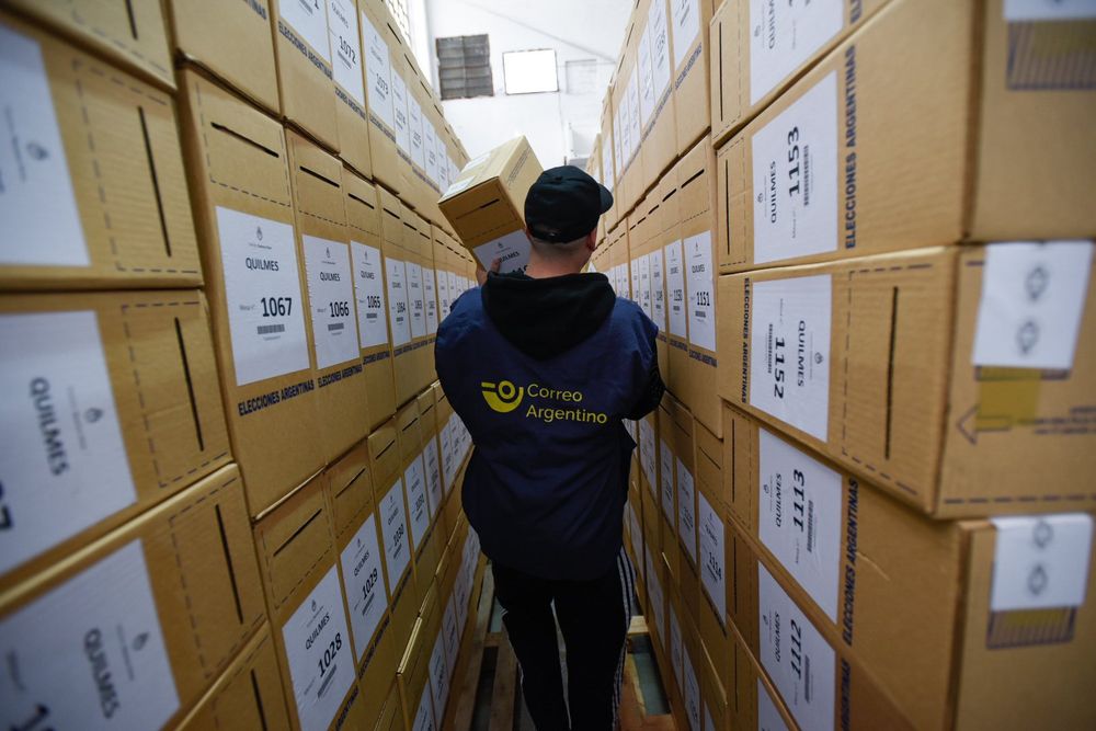 Un grupo de urnas en el operativo electoral.&nbsp;