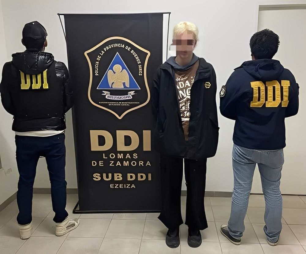 Nicolás Rodríguez, detenido por el crimen de Claudia Scrazzollo en Tristán Suárez. (Policía bonaerense)