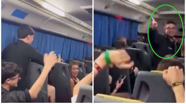 Los alumnos de la Escuela Humanos, de Canning, en uno de los videos polémicos en el que entonaron canciones agraviantes contra los estudiantes de la escuela ORT.&nbsp;