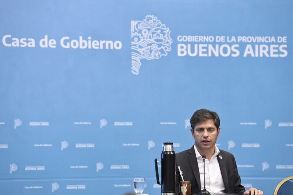 El gobernador bonaerense, Axel Kicillof.