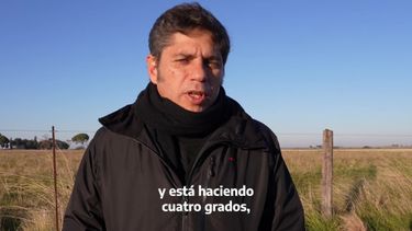 El gobernador Axel Kicillof en Tornquist.