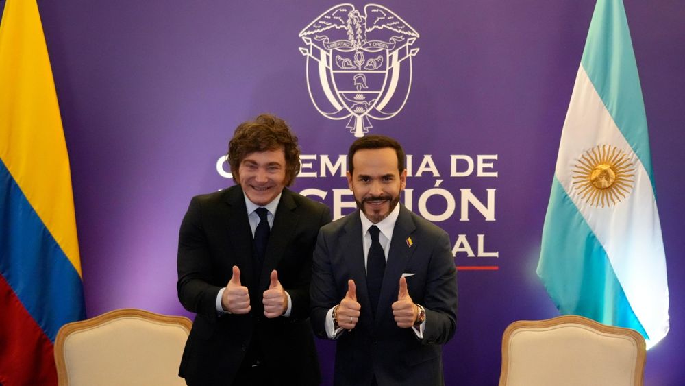 Milei y el flamante mandatario colombiano, Abelardo de la Espriella.