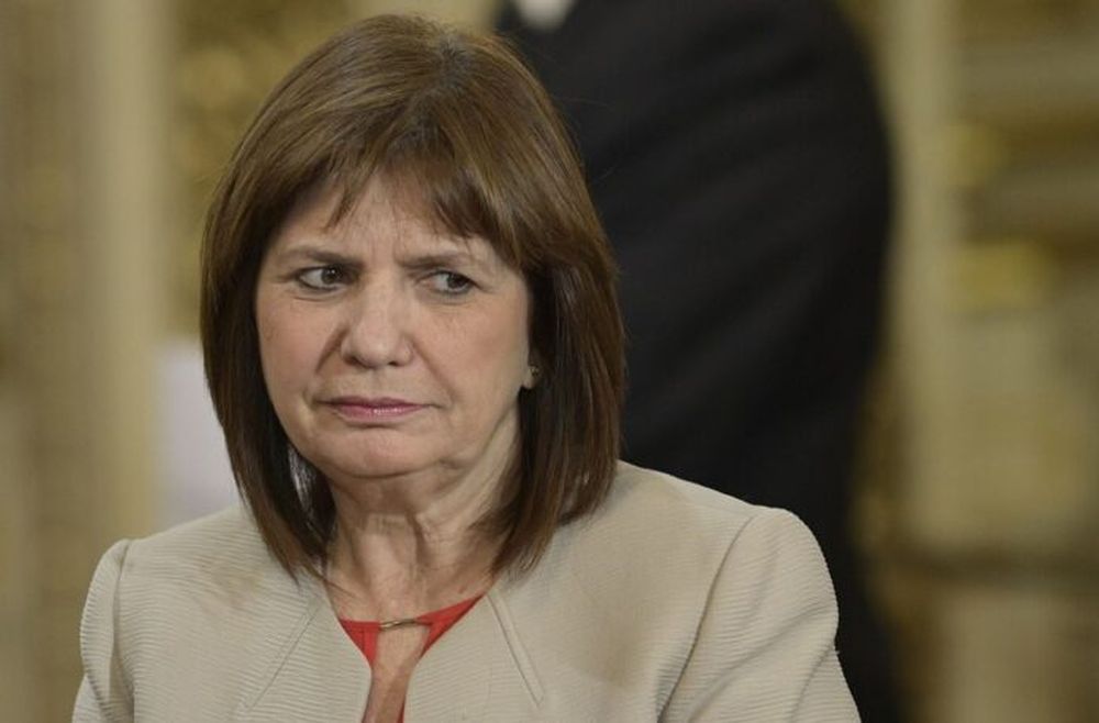 La ministra de Seguridad de la Nación, Patricia Bullrich.