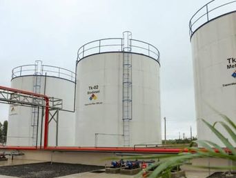 Una planta de producción de biodiésel.&nbsp;