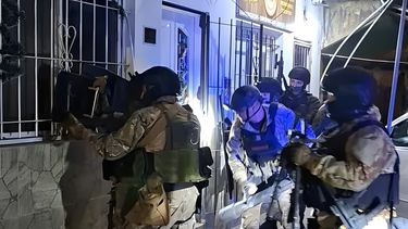 Uno de los 16 allanamientos realizados en el marco de la causa por la red de narcotráfico en el norte bonaerense.