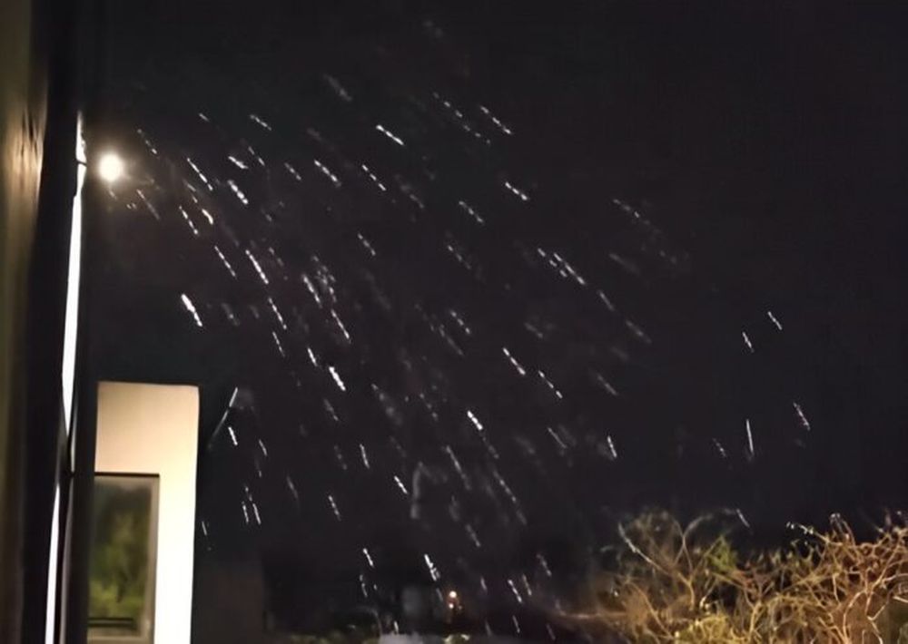 Aguanieve en el interior del partido de General Pueyrredón. (Captura de video)