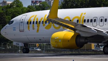 Un avión de la empresa Flybondi.&nbsp;
