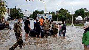 Bahía Blanca, bajo el agua el 7 de marzo.