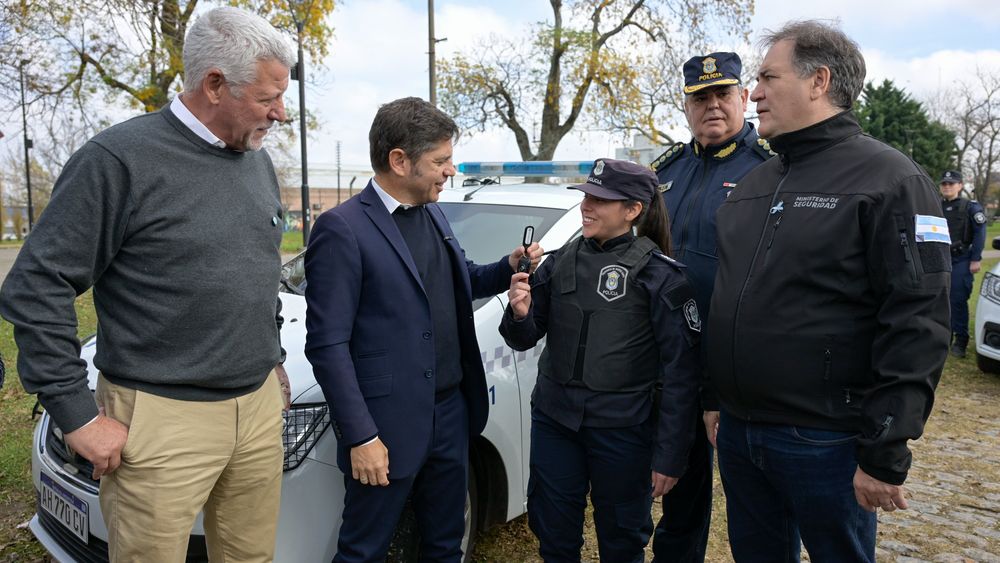 El gobernador Axel Kicillof en Pergamino.&nbsp;