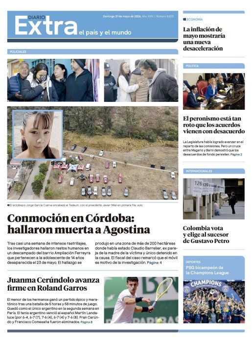 Edición impresa 31/05/2026 Edición impresa 31/05/2026