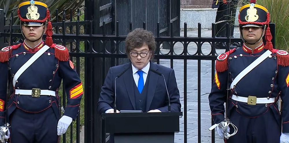 El discurso de Javier Milei en Plaza San Martín