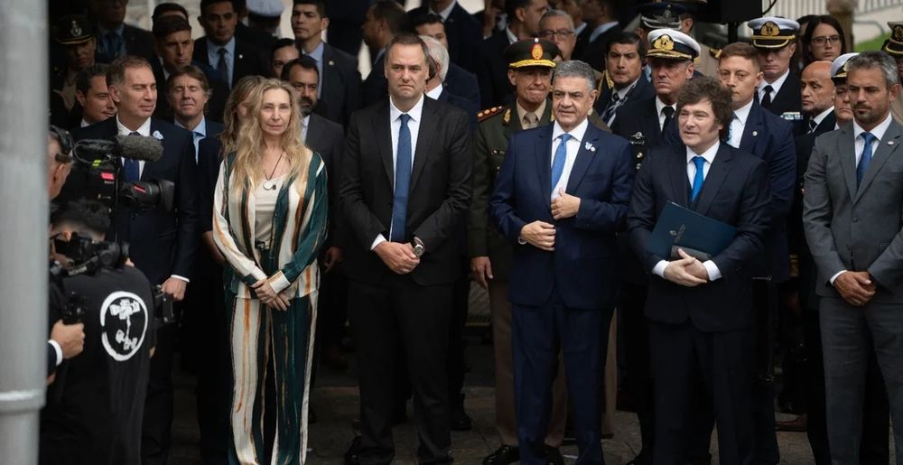 El Presidente y Jorge Macri se saludaron amablemente.