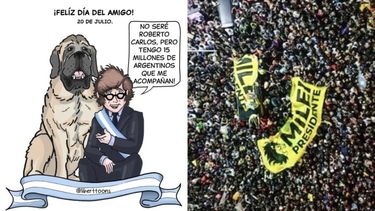 Las imágenes que compartió el Presidente en sus redes.