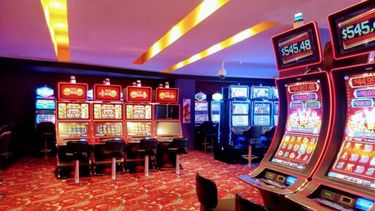Las máquinas en un casino.