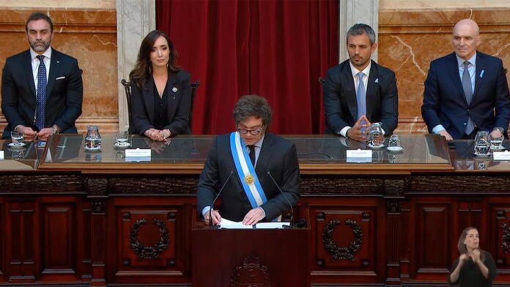 Javier Milei presentó el proyecto de Presupuesto.