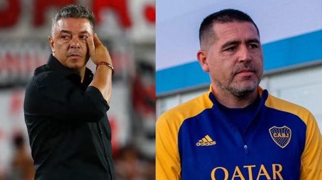 River y Boca en crisis. Gallardo y Riquelme parecen olvidarse de que el escudo está por encima de los nombres.