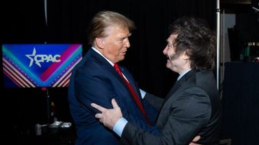 Donald Trump con Javier Milei, seguramente su mejor aliado en Latinoamérica.